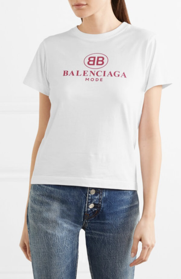 【バレンシアガ大人気バレンシアガスーパーコピー】ピンクロゴが可愛い☆Tシャツ 8102707