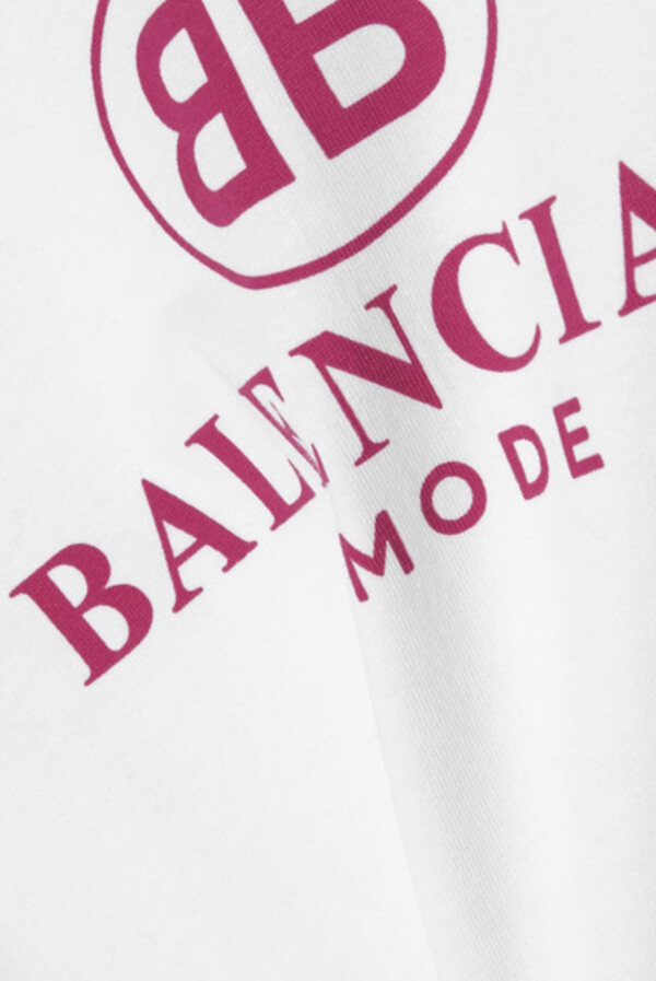 【バレンシアガ大人気バレンシアガスーパーコピー】ピンクロゴが可愛い☆Tシャツ 8102707